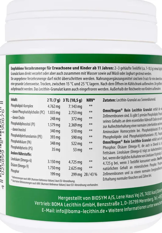 Omnivegan Rein Lecithin Granulat 300 G