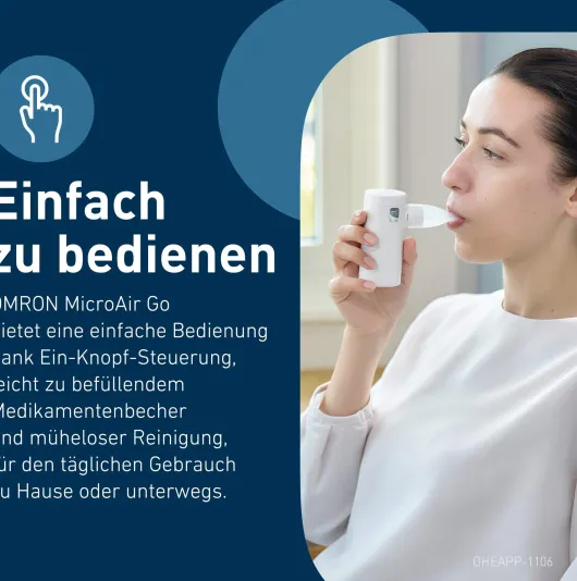 Omron MicroAIR Go NE-U300 Mesh Vernebler tragbar 1 Stück