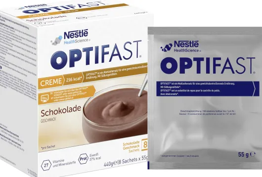 Optifast Creme Schokolade 8 X 55 G Pulver