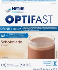 Optifast Drink Schokolade 8 X 55 G Pulver