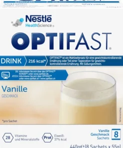 Optifast Drink Vanille 8 X 55 G Pulver
