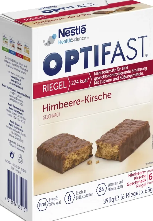 Optifast Riegel Himbeere-Kirsche 6 X 65 G
