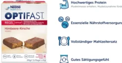 Optifast Riegel Himbeere-Kirsche 6 X 65 G