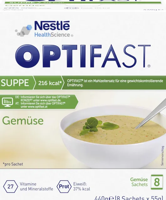 Optifast Suppe Gemüse 8 X 55 G Pulver