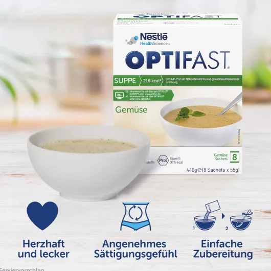Optifast Suppe Gemüse 8 X 55 G Pulver