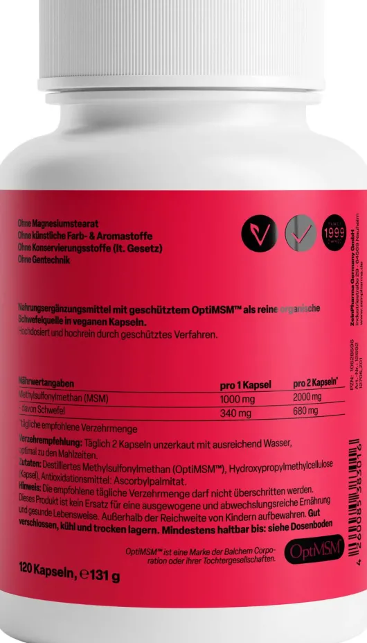 Optimsm 1000 mg 120 Kapseln