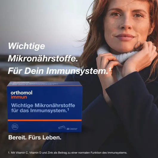 Orthomol Immun Direktgranulat Himbeer-Menthol 30 Beutel