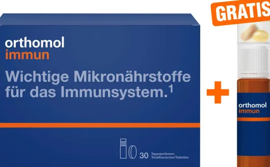 Orthomol immun 2 x 30 Trinkampullen + gratis Orthomol Immun 7 Trinkampullen