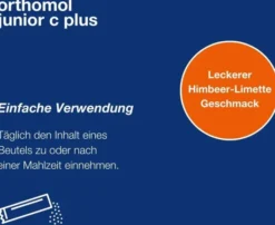 Orthomol Junior C Plus Granulat Himbeer-Limette 7 Stück