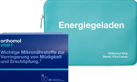 Orthomol Vital F Trinkfläschchen 30 Stück + gratis Laptop-Tasche 1 Stück