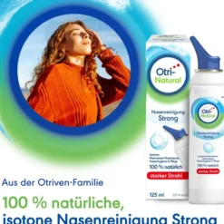 OtriNatural Nasenreinigung strong Meerwasser Nasenspray, 100% natürlich 125 ml