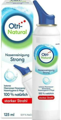 OtriNatural Nasenreinigung strong Meerwasser Nasenspray, 100% natürlich 125 ml