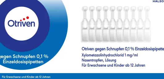 Otriven 0,1 % Nasentropfen Einzeldosispipetten 40 Stück