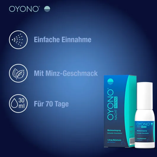 Oyono Nacht Intens Melatoninspray 30 ml Spray
