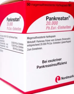 Pankreatan 20.000 Ph.Eur.-Einheiten 50 Magensaftresistente...
