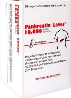 Pankreatin Laves 10.000 Ph.Eur. 50 Magensaftresistente Hartkapseln