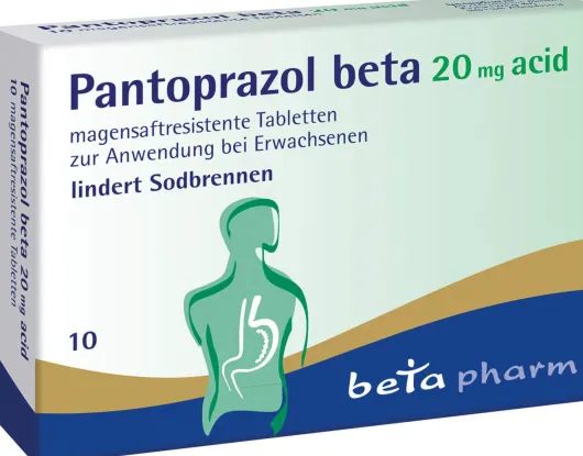 Pantoprazol beta 20 mg acid 10 magensaftres.Tabletten