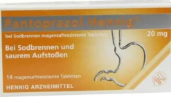 Pantoprazol Hennig bei Sodbrennen 20 mg 14 Magensaftresistente...
