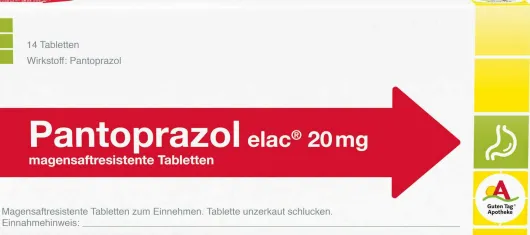 Pantoprazol 20 mg Elac 20 Magensaftres.Tabletten