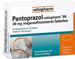 Pantoprazol-Ratiopharm Sk 20 mg 7 Magensaftresistente Tabl.