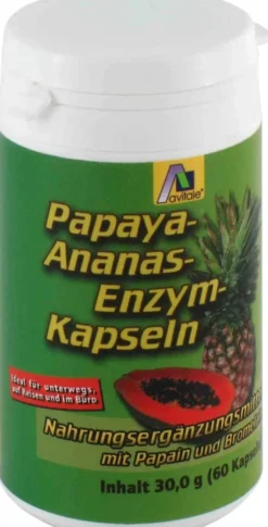 Papaya Ananas Enzym Kapseln 60 Stück