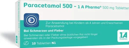 Paracetamol 500 1A Pharma 10 Tabletten
