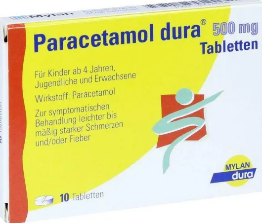 Paracetamol Dura 500 mg 10 Tabletten