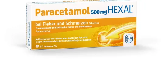 Paracetamol Hexal 500 mg 20 Tabletten