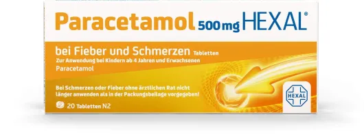 Paracetamol Hexal 500 mg 20 Tabletten