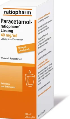 Paracetamol-ratiopharm Lösung 40 mg pro ml 100 ml Lösung