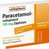 Paracetamol ratiopharm 125 mg 10 Zäpfchen