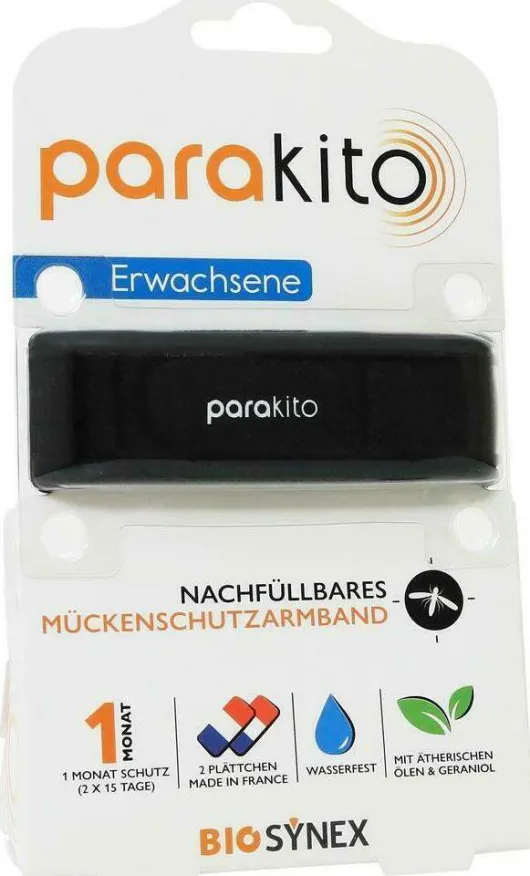 Para Kito Mückenschutz Armband Erw.Schwarz