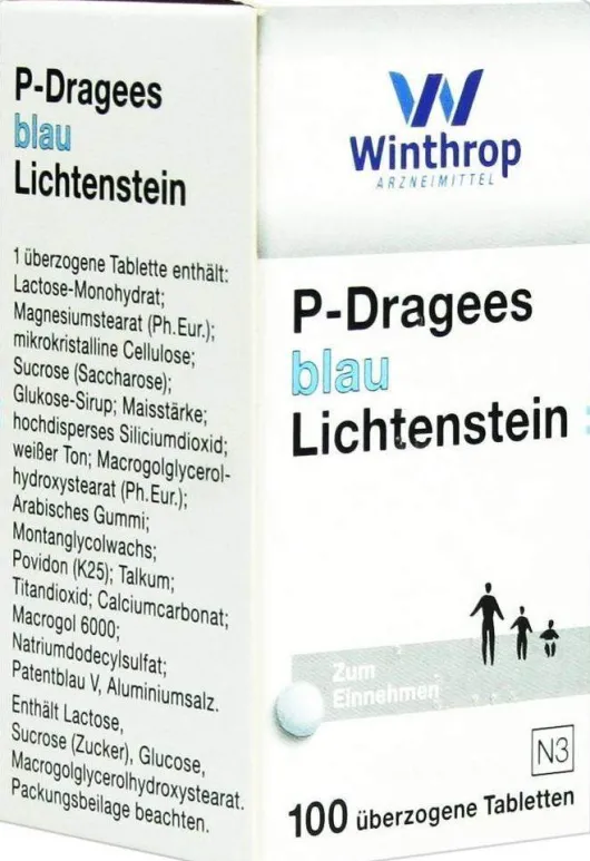 P Dragees Blau 100 Überzogene Tabletten
