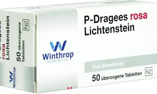P Dragees Rosa Lichtenstein 50 Stück