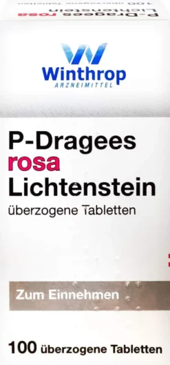 P Dragees Rosa Lichtenstein 100 Stück
