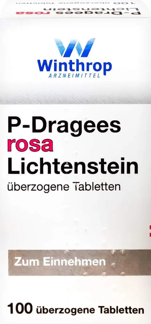 P Dragees Rosa Lichtenstein 100 Stück