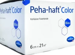 Peha Haft Color Fixierbinde Latexfrei 21 M X 6 cm Blau