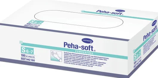 Peha-Soft Latex Einmal Untersuchungshandschuhe Puderfrei...