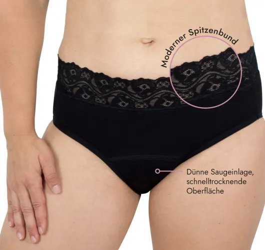 Perioden Spitzenslip Größe 42-44 (L)