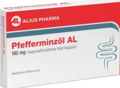 Pfefferminzöl Al 182 mg Magensaftresistente Weichkapseln 30 Stück