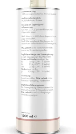 Pha Lachsöl Für Hunde, Katzen und Pferde 1000 ml
