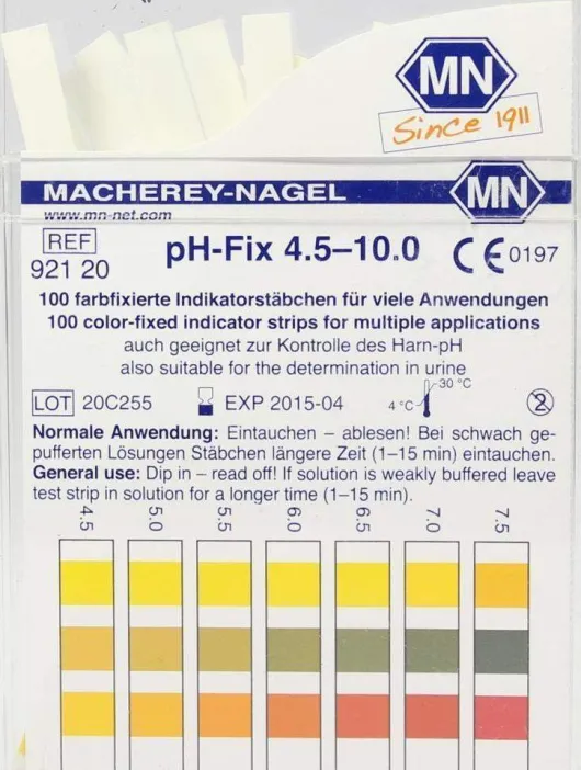 Ph Fix 100 Indikatorstäbchen Ph 4,5 - 10