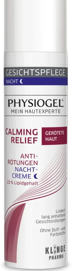 Physiogel Calming Relief Anti Rötungen 40 ml Nachtcreme