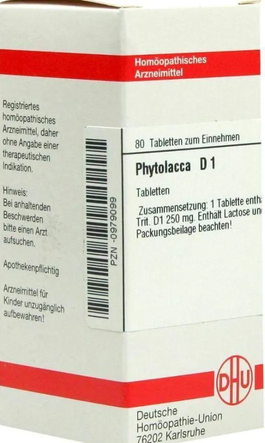 Phytolacca D1 Dhu 80 Tabletten