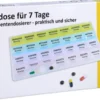 Pillendose 7 Tage + 4 Fächer Je Tag Kunststoff 1 Stück