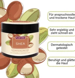 Plantana Shea Körpercreme Sheabutter Mit Vitamin E 500 ml