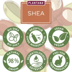 Plantana Shea Körpercreme Sheabutter Mit Vitamin E 500 ml
