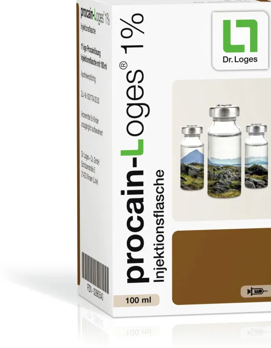 Procain Loges 1 % 100 ml Injektionsflasche