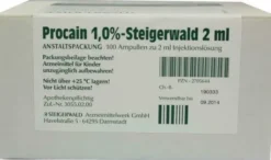 Procain 1% Steigerwald Injektionslösung 100x2 ml