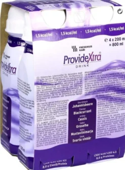 Provide Xtra Drink Johannisbeere Trinkflasche 4 X 200 ml Lösung